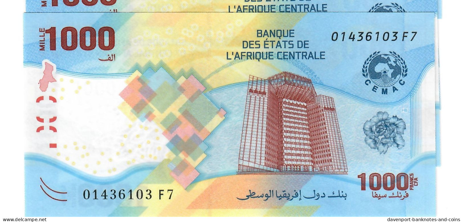 Central African States 1000 Francs CFA 2020 (2023) UNC - Zentralafrikanische Staaten