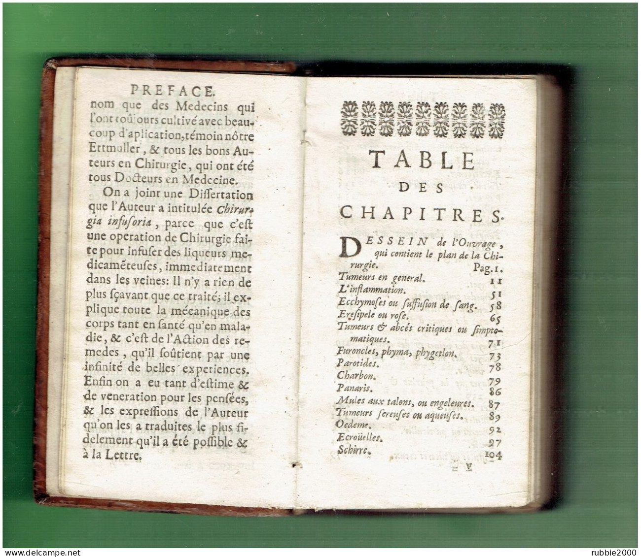 NOUVELLE CHIRURGIE MEDICALE ET RAISONNEE DE MICHEL ETTMULLER 1703 MEDECINE Michael Ettmüller LEIPZIG DEUTSCHLAND - 1701-1800