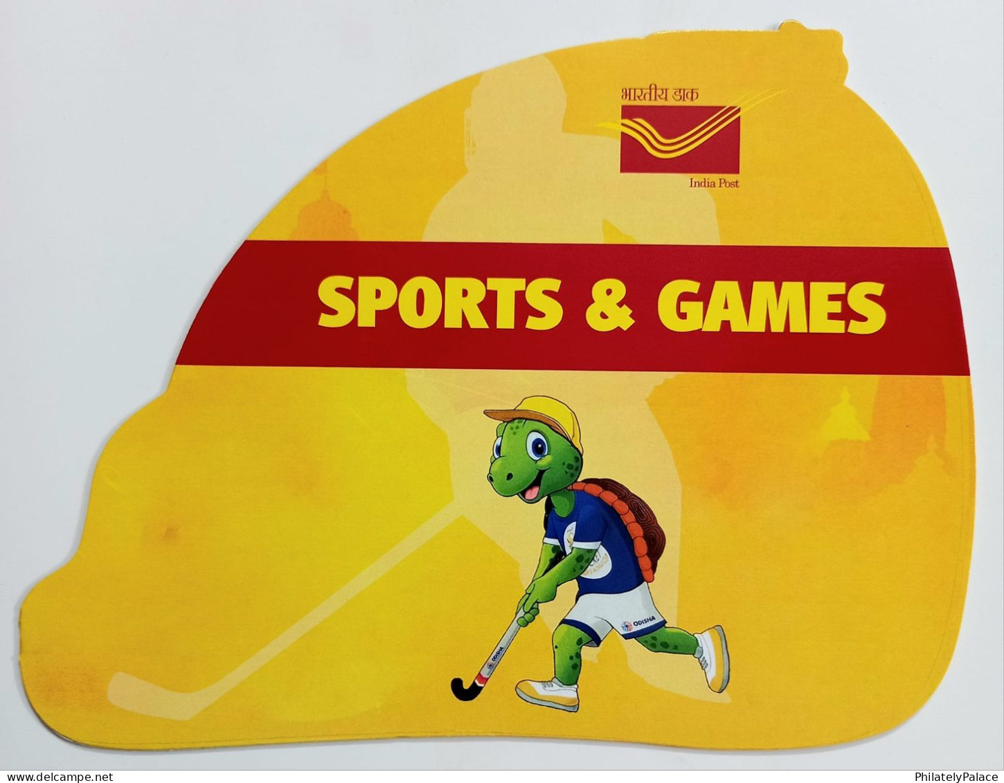 Hockey,Turtle,Olympics,Commonwealth, Badminton, Wrestling, Gun, Presentation Pack, 4 MS MNH India 2020 (**) Inde Indien - Hockey (Veld)