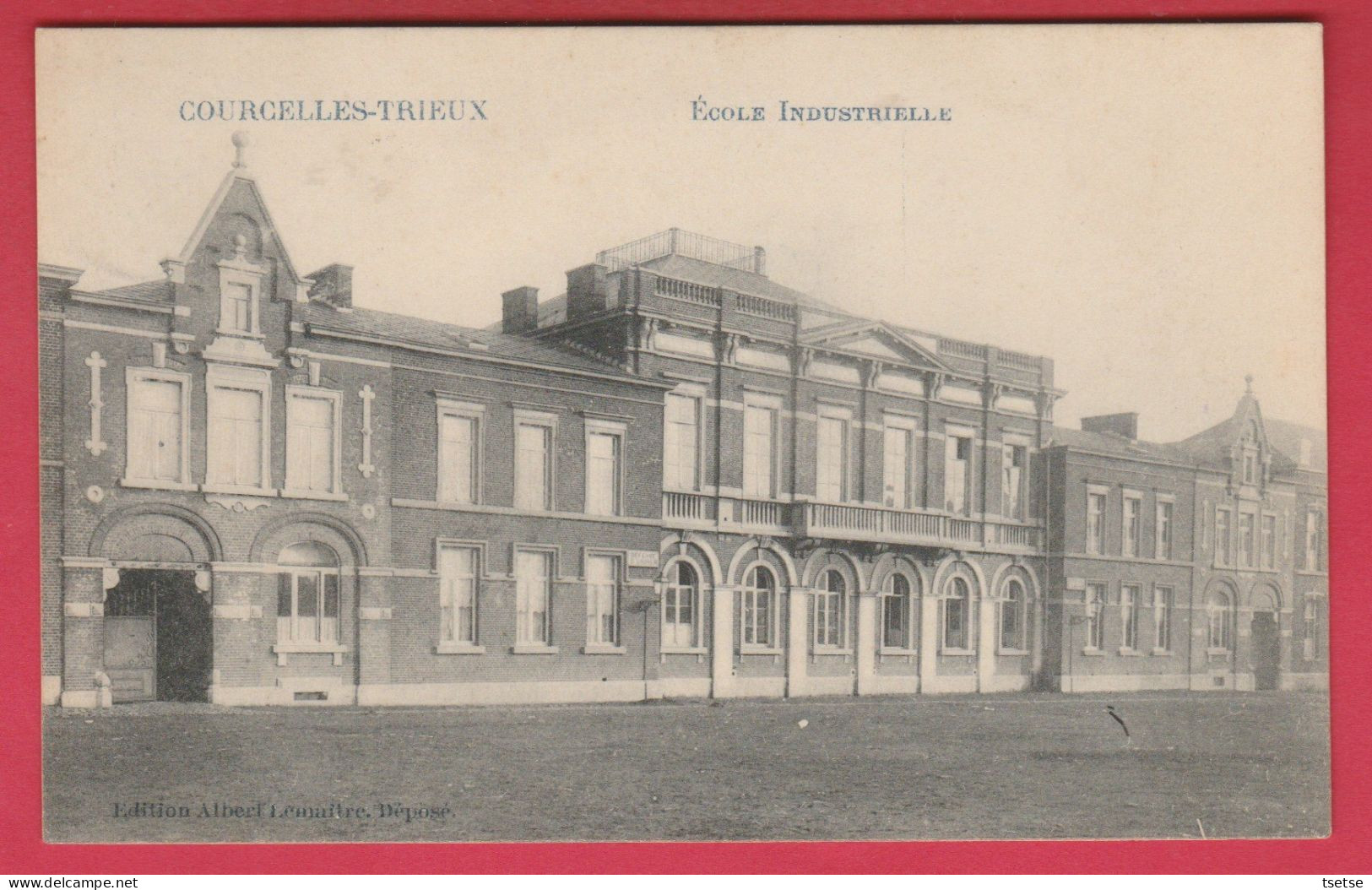 Courcelles-Trieux - Ecole Industrielle -1910 ( Voir Verso ) - Courcelles