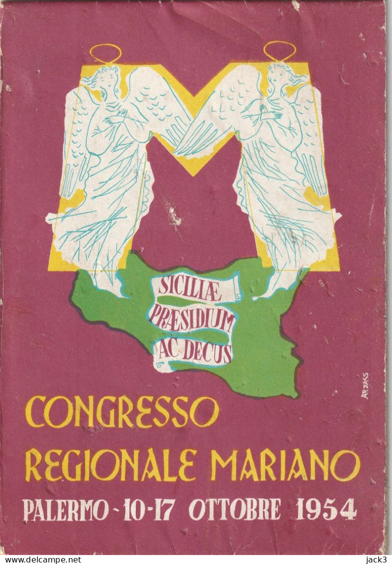 PIANTINA PALERMO - Congresso Regionale Mariano  1954 - Europe