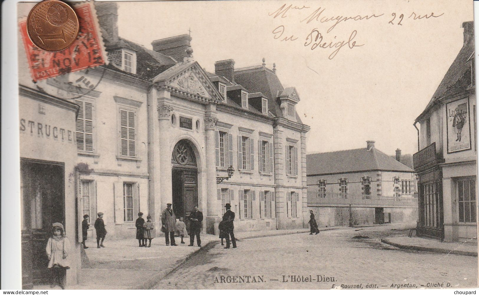 61 -  Carte Postale Ancienne  D'ARGENTAN   Hotel Dieu - Argentan