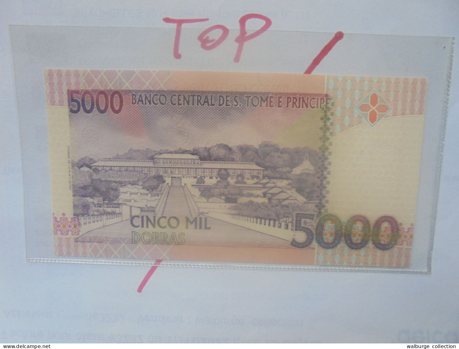 SAO TOME-PRINCIPE 5000 DOBRAS 1996 Neuf/UNC (B.29) - Sao Tome And Principe