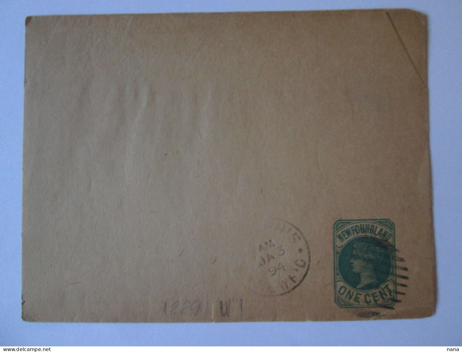 Newfoundland One Cent Entier Postal Bande Pour Journaux 1889/Newfoundland 1 Cent Wrapper Stationery For Newspapers 1889 - Lettres & Documents