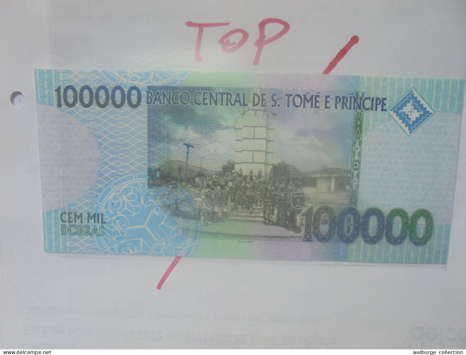 SAO TOME-PRINCIPE 100.000 DOBRAS 2010 Neuf/UNC (B.29) - San Tomé E Principe