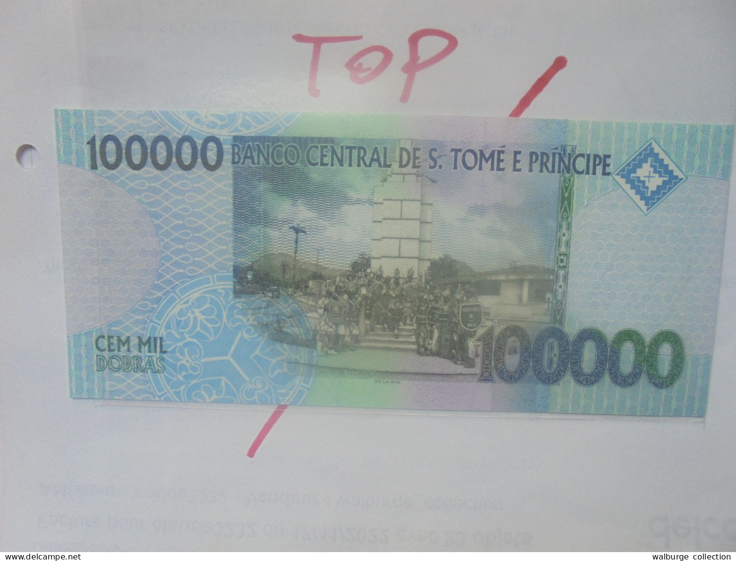 SAO TOME-PRINCIPE 100.000 DOBRAS 2010 Neuf/UNC (B.29) - San Tomé Y Príncipe