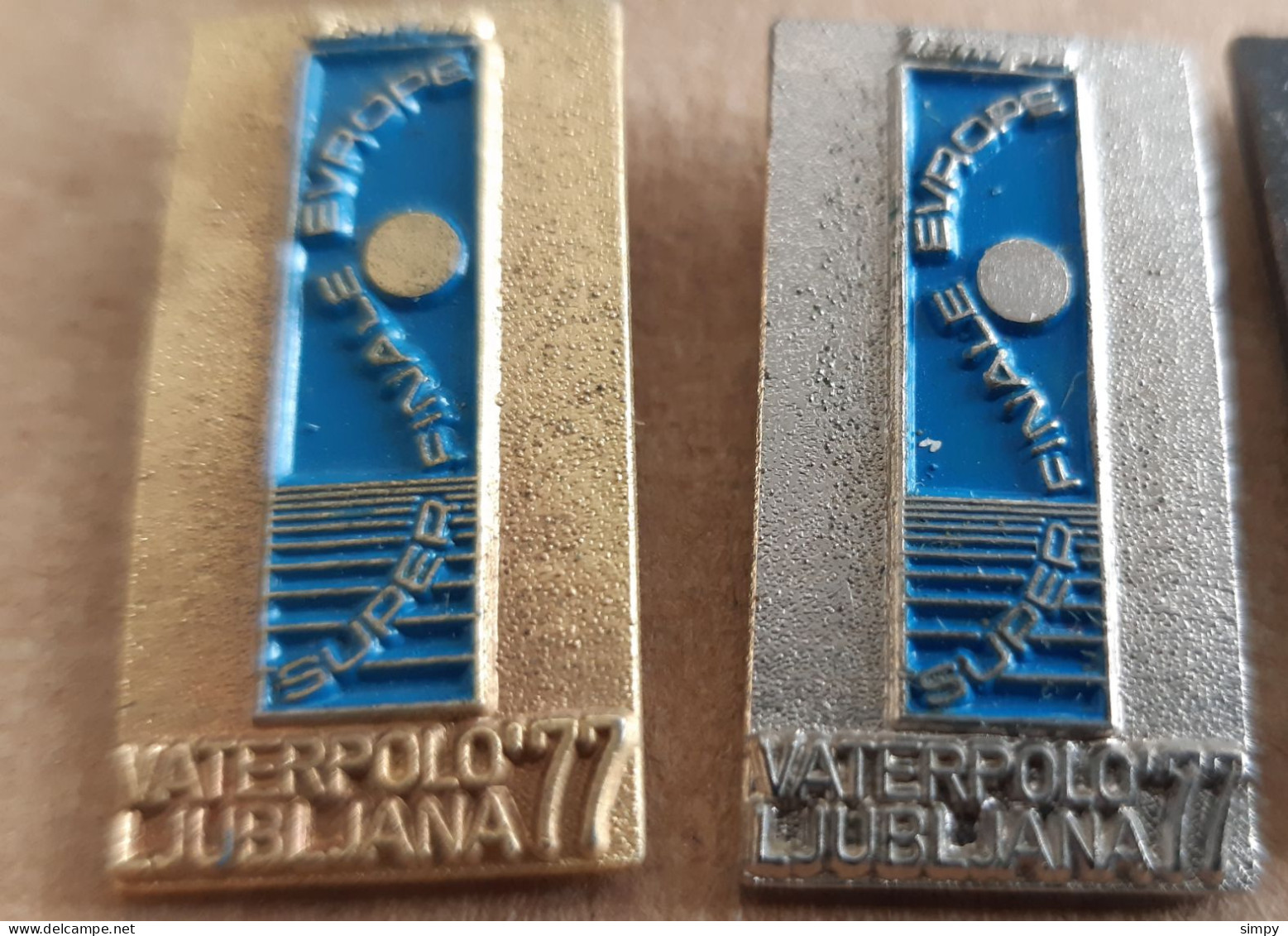 Water Polo Super Finale Europe Ljubljana 1977 Vaterpolo  Slovenia Ex Yugoslavia Pins Badge - Wasserball