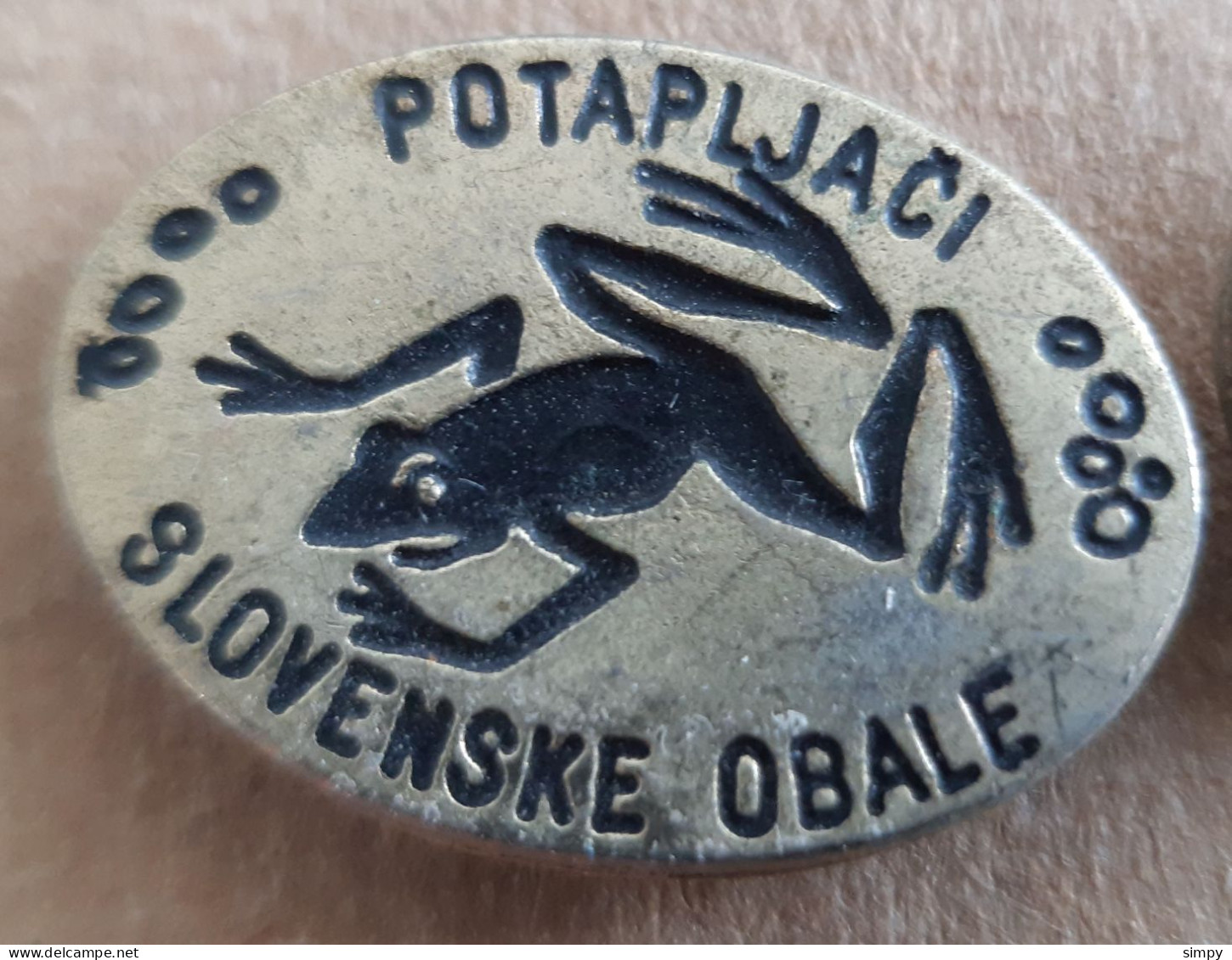 Scuba Diving Club Potapljaci Slovenske Obale Underwater Diving Frog Slovenia Pins - Natation