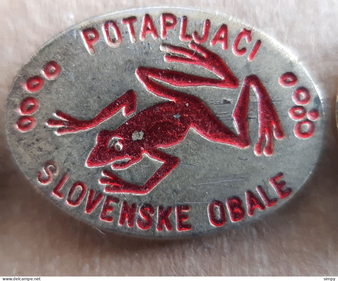 Scuba Diving Club Potapljaci Slovenske Obale Underwater Diving Frog Slovenia Pins - Swimming