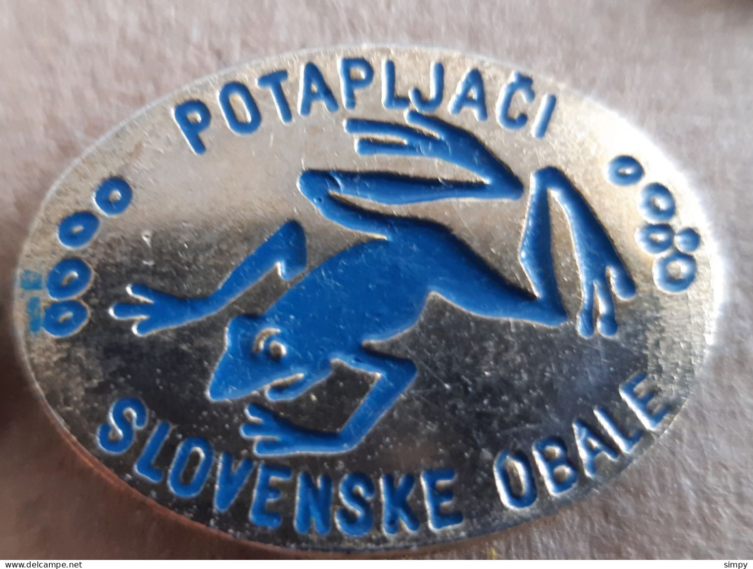 Scuba Diving Club Potapljaci Slovenske Obale Underwater Diving Frog Slovenia Pins - Natation
