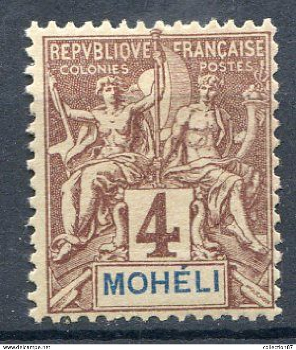 Réf 57 CL2 < MOHELI < N° 2 * Neuf Ch. * MH - Unused Stamps