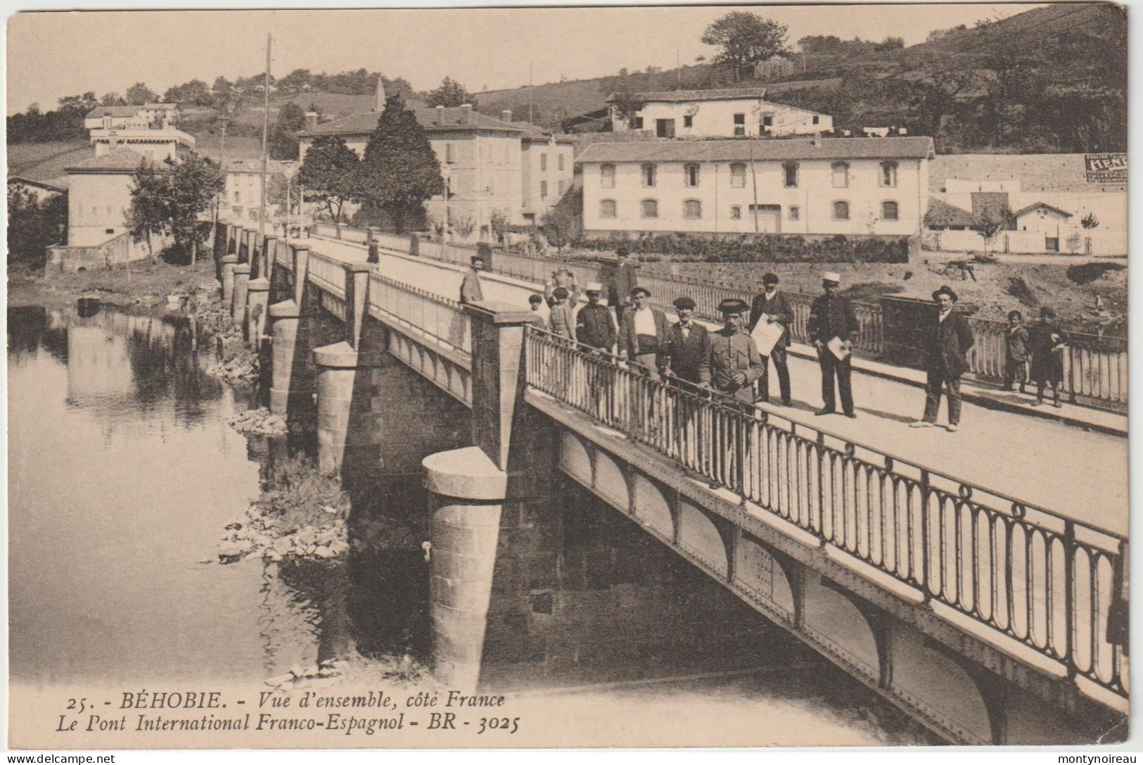 Pyrenées Atlantique : BEHOBIE : Vue   Du Pont   Frontière - Urrugne