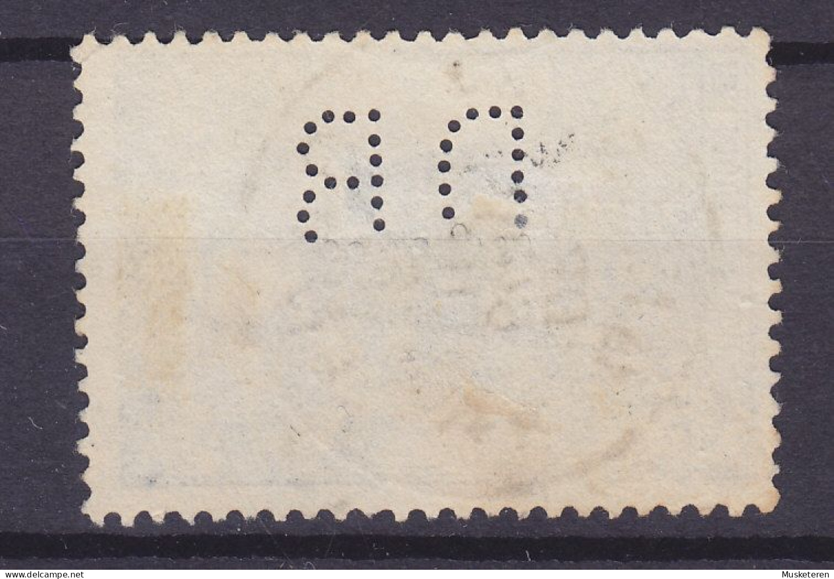 Belgium Perfin Perforé Lochung 'D.B.' 1930, Mi. 286 König Albert I. GENT Cancel (2 Scans) - 1909-34