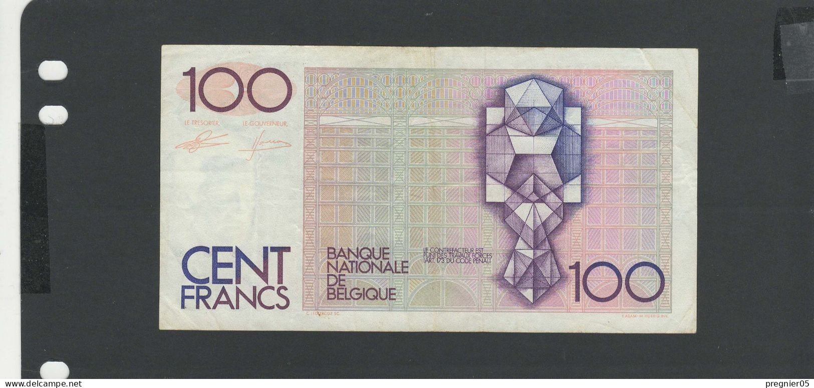 BELGIQUE - Billet 100 Francs 1982/94 TTB+/VF+ Pick-142 - 100 Frank