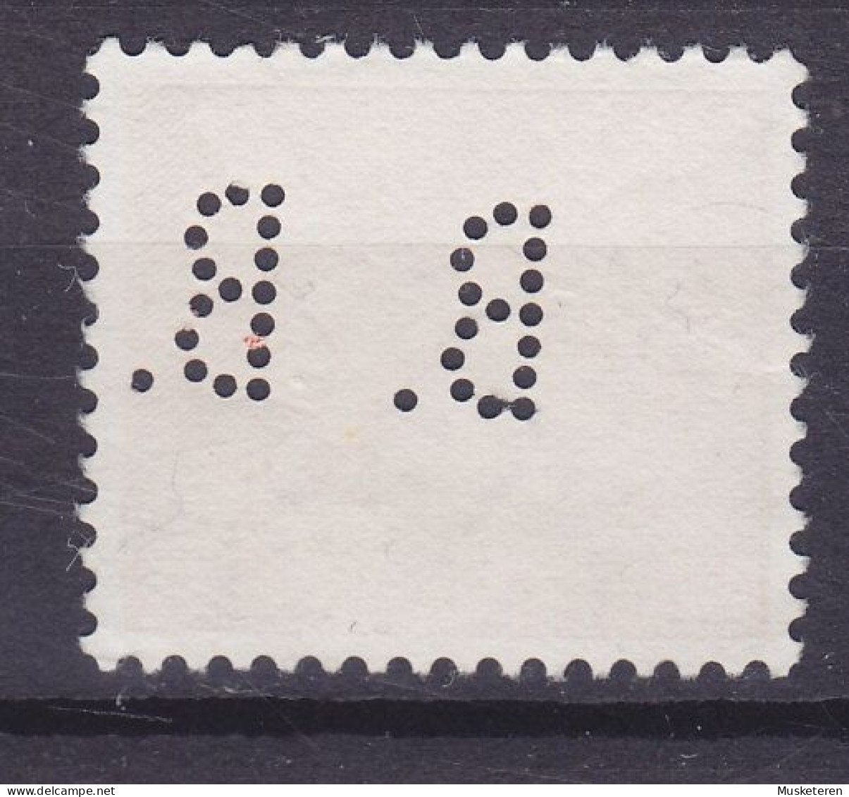 Belgium Perfin Perforé Lochung 'B.B.' 1936 Mi. 431x, 20 Fr. Leopold III. (2 Scans) - 1934-51