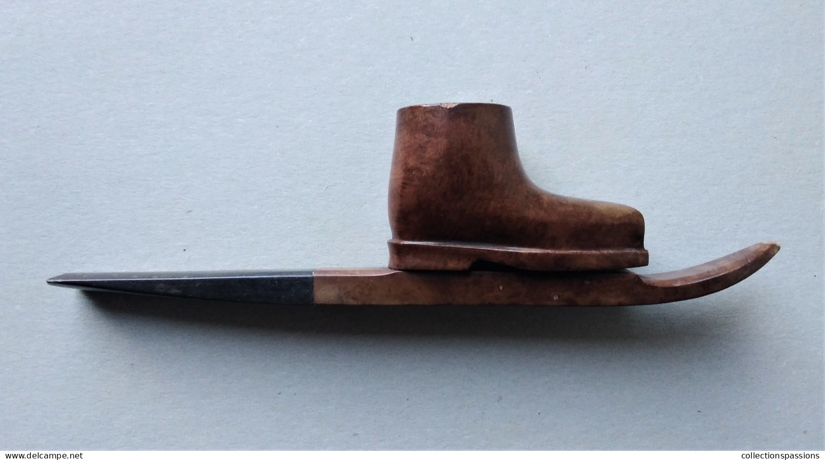 - Ancienne Pipe - Ski - - Pipas En Madera De Brezo ( Bruyere)