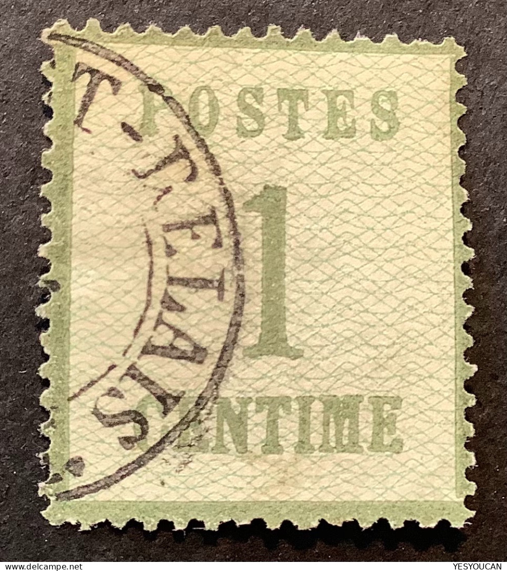 Alsace-Lorraine 1870 1c Vert Bronze TTB Oblitéré (France Guerre Occupation Allemande, Elsass Lothringen NDP Mi 1 I War - Used Stamps