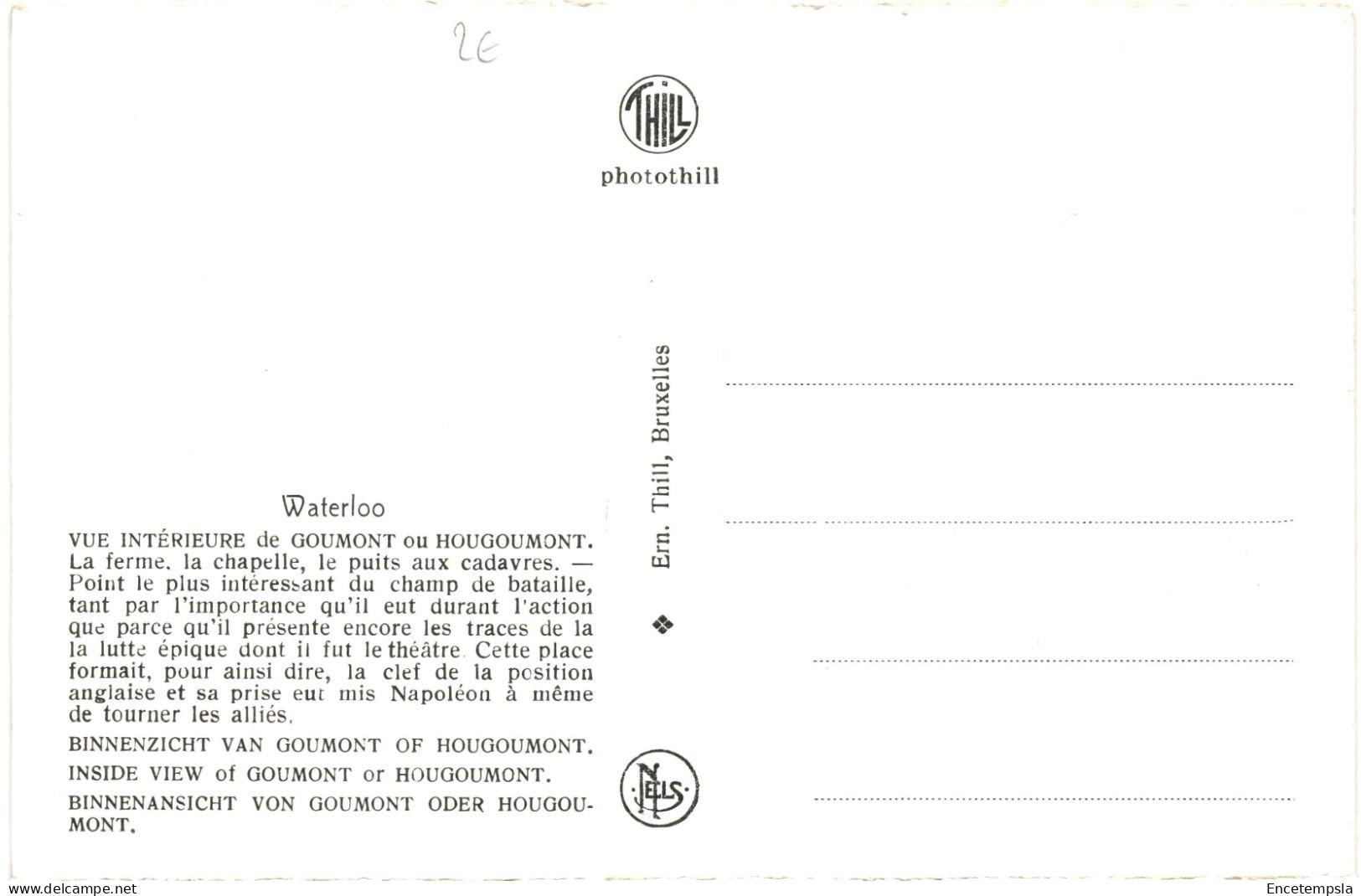 CPA Carte Postale Belgique Waterloo Vue Intérieur De Hougoumont VM65508 - Waterloo