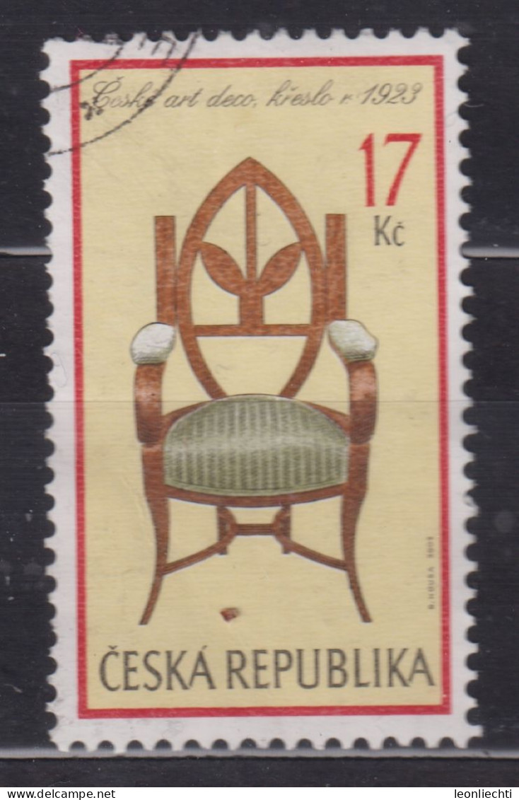 2002 Tschechische Republik Mi:CZ 341, Sn:CZ 3187, Yt:CZ 317, Furniture: Czech Art Deco, Armchair, 1923 / Möbel-Sessel - Oblitérés