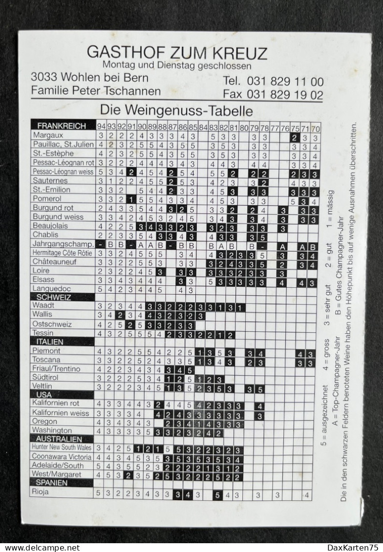 Wohlen BE / Gasthof Kreuz/ Rückseite Beachten - Wohlen Bei Bern