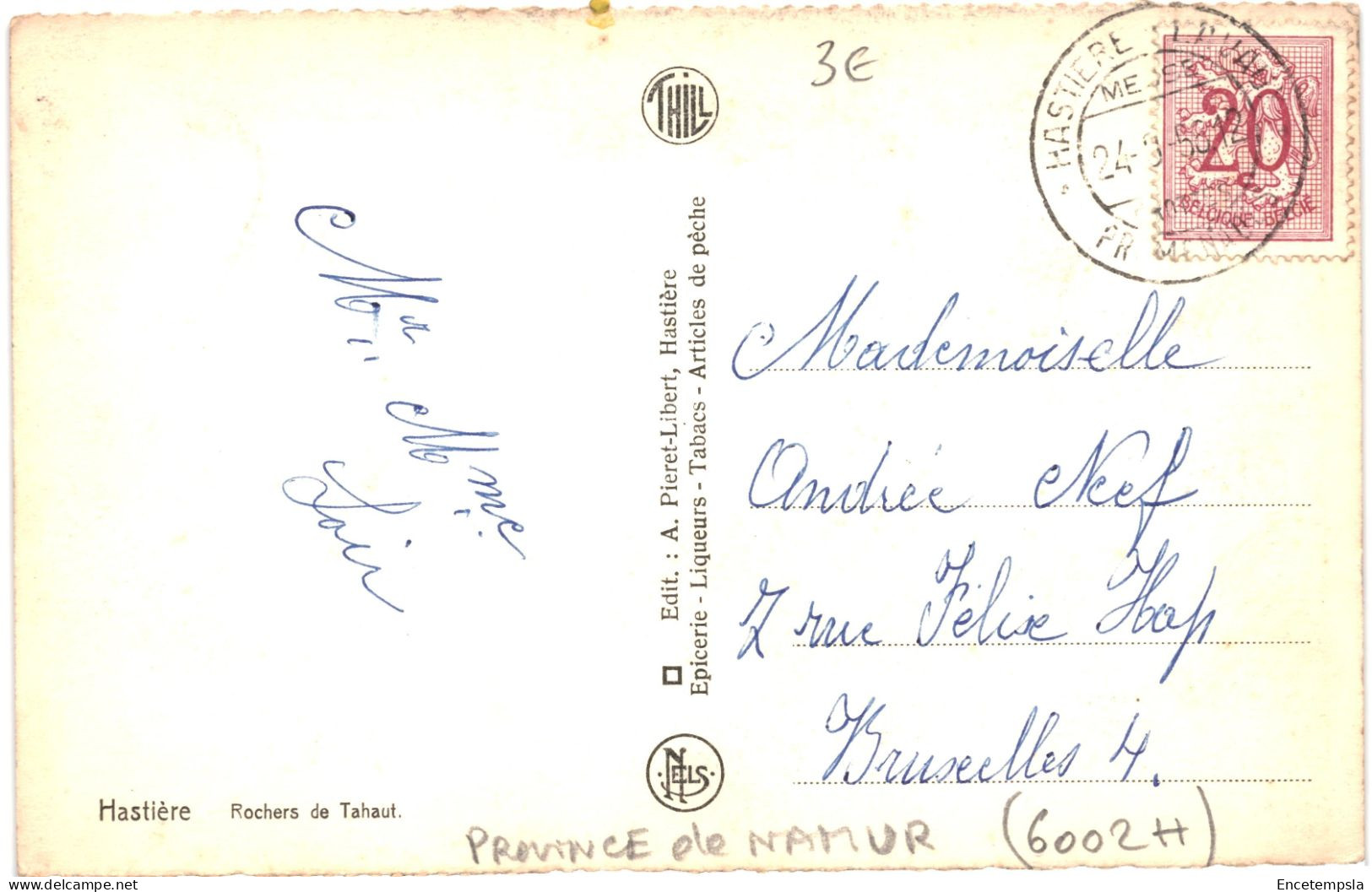 CPA Carte Postale Belgique  Hastière  Rochers De Tahaut 1958 VM65525 - Hastière