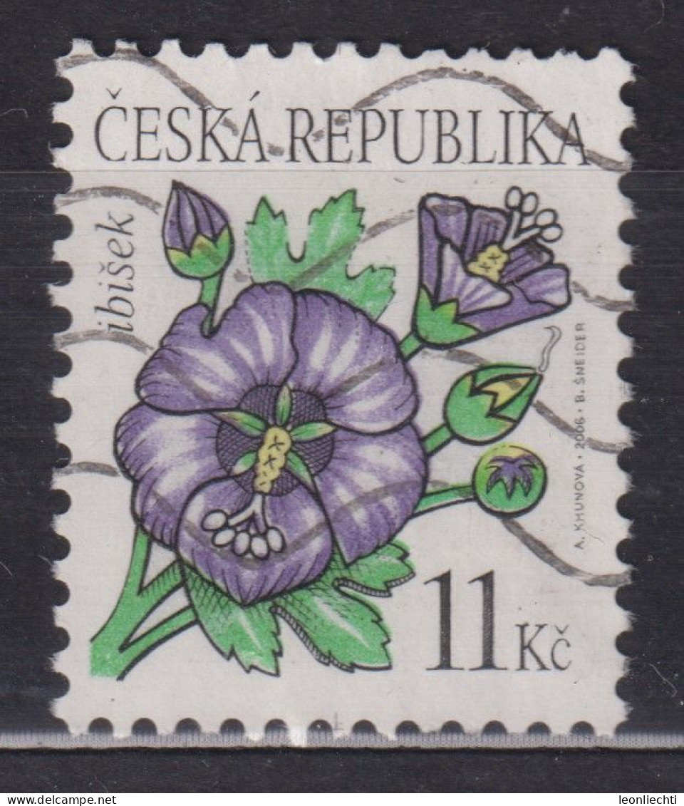 2006 Tschechische Republik Mi:CZ 458, Sn:CZ 3293, Yt:CZ 418, Flowers: Marshmallow - Gebraucht