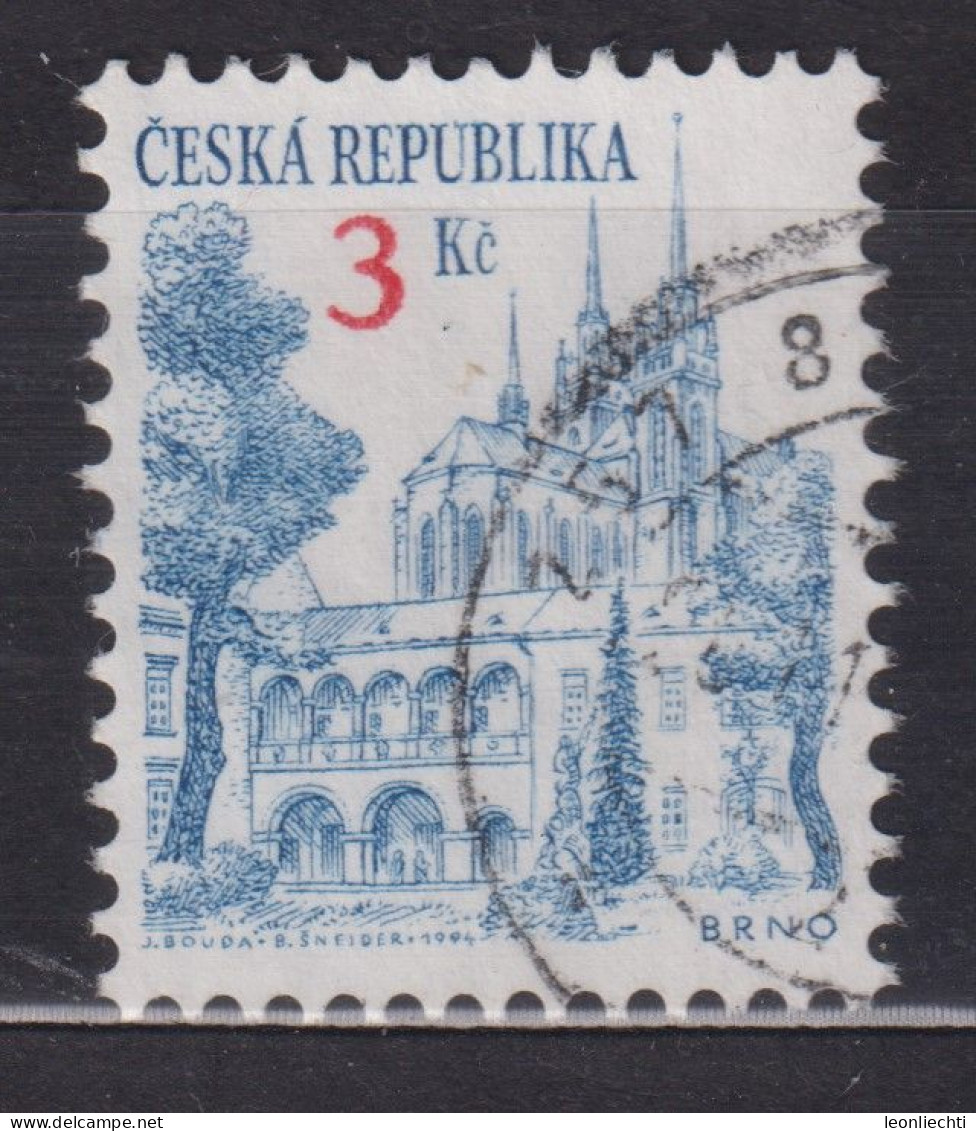 1994 Tschechische Republik Mi:CZ 35, Sn:CZ 2891, Yt:CZ 34,  Brno (second Largest City) / Brünn (zweitgrößte Stadt) - Usati