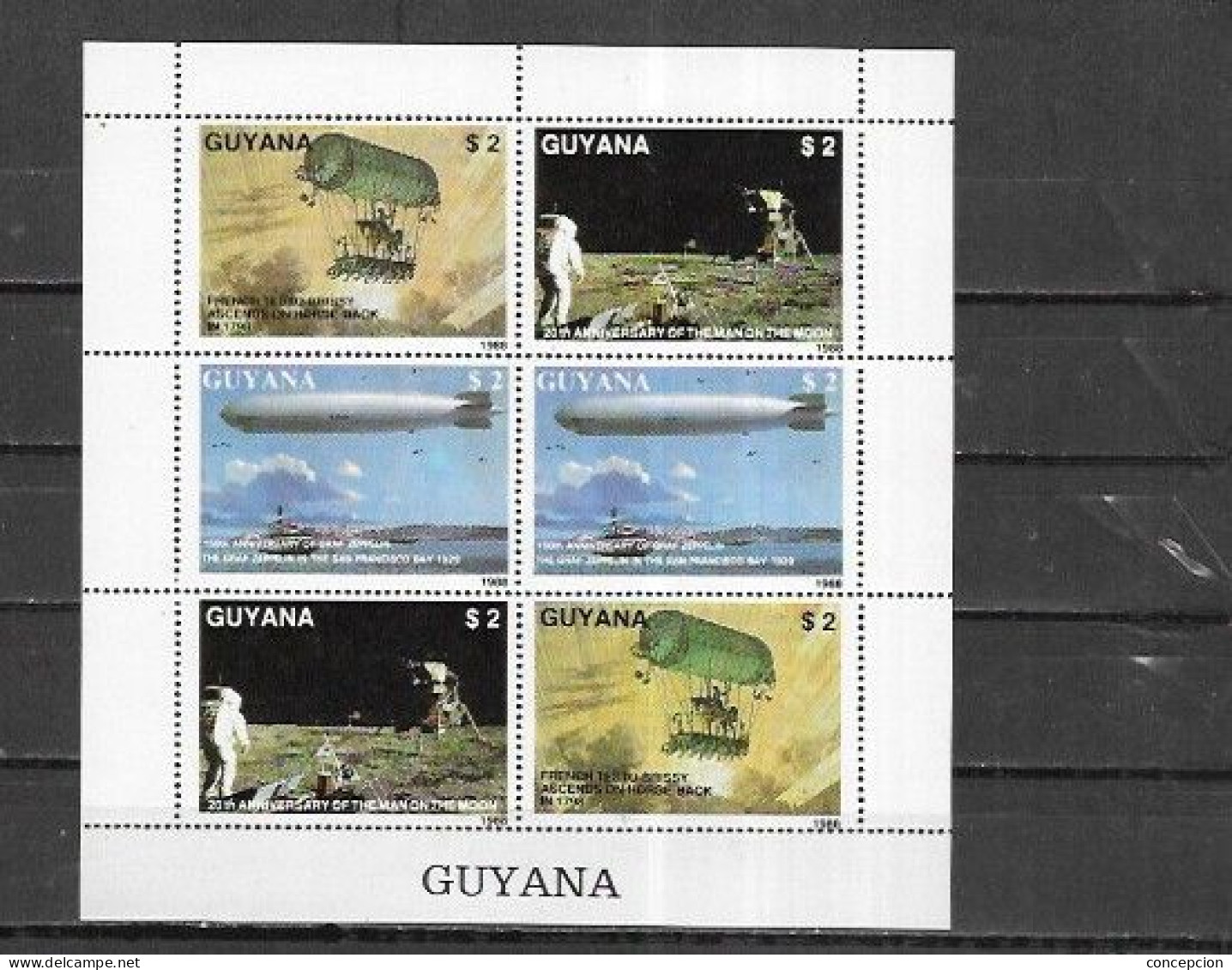 GUAYANA Nº M.P 2082 Al 2084 DOS SERIES - North  America