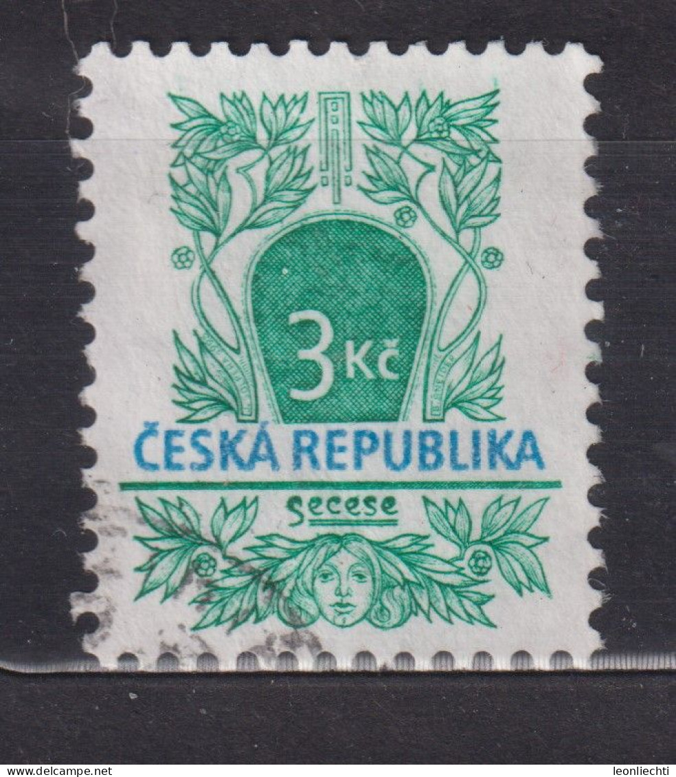 1995 Tschechische Republik  Mi:CZ 94, Sn:CZ 2967, Yt:CZ 92, Nouveau Style / Jugendstil - Gebraucht