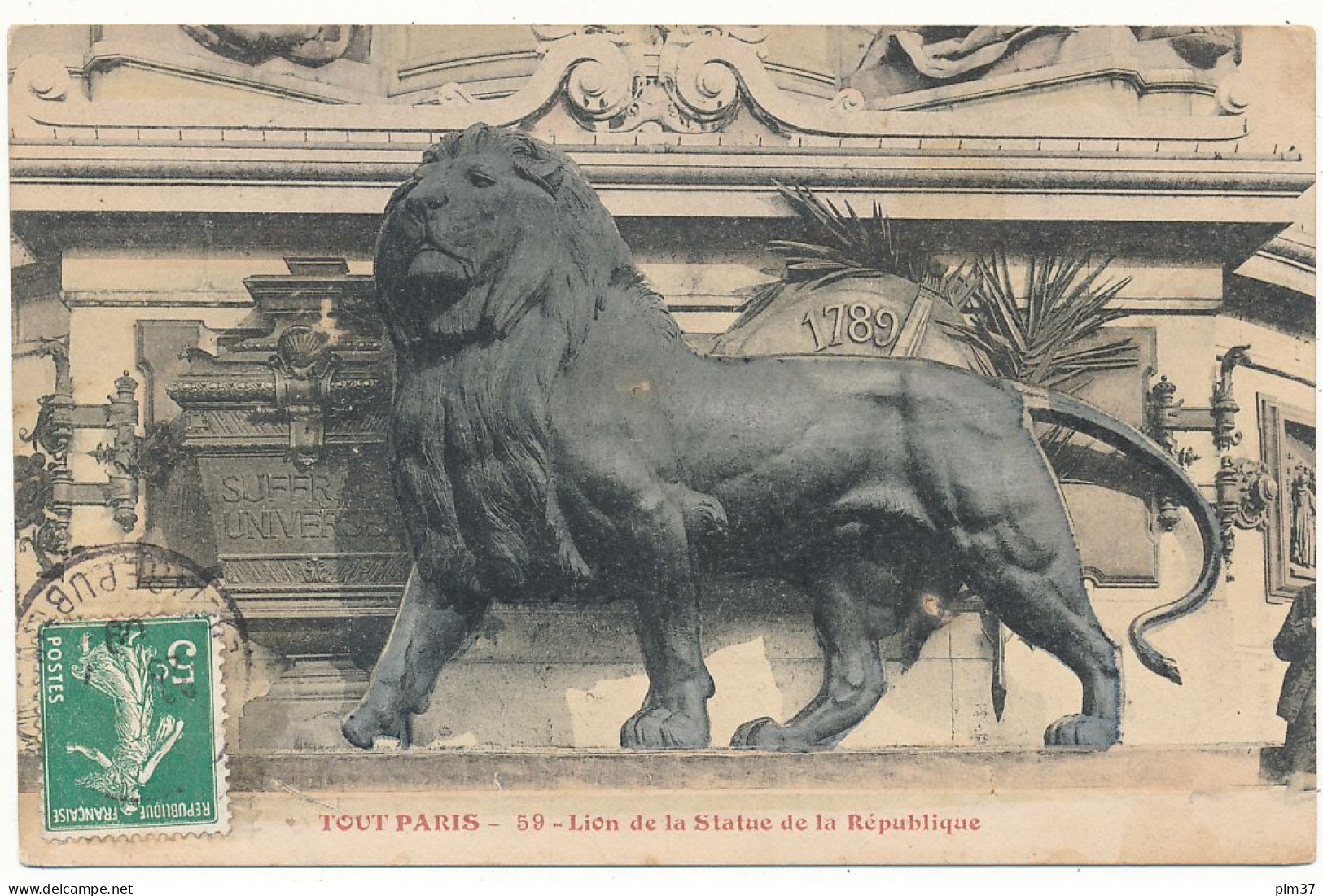 TOUT PARIS  - Lion De La Statue De La République - Statues