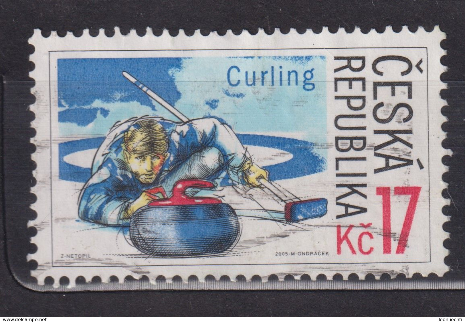 2005 Tschechische Republik Mi:CZ 450, Sn:CZ 3286, Yt:CZ 411, Curling - Gebraucht