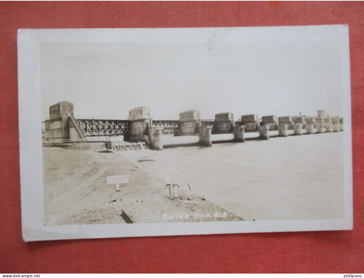 Roller Dam Davenport Iowa  RPPC Roller Dam  Ref 5993 - Davenport