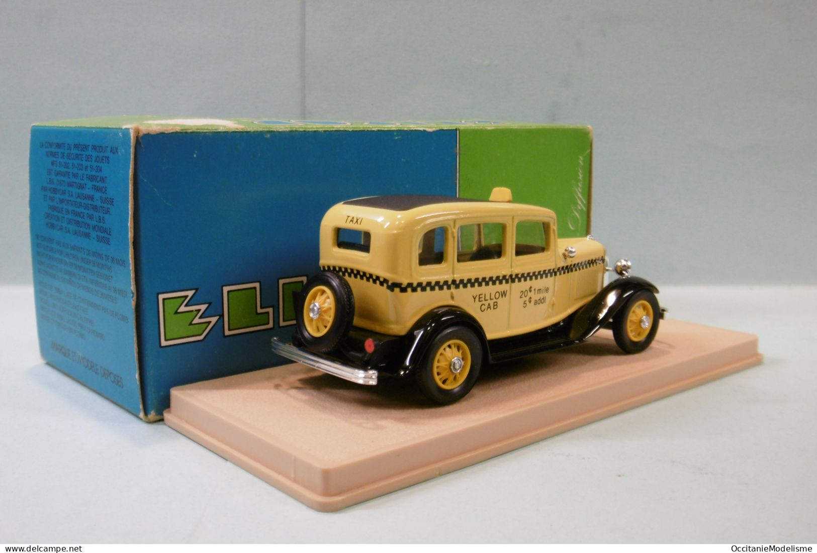 Eligor - FORD V8 1932 TAXI USA Jaune Et Noir Réf. 1224 BO 1/43 - Eligor