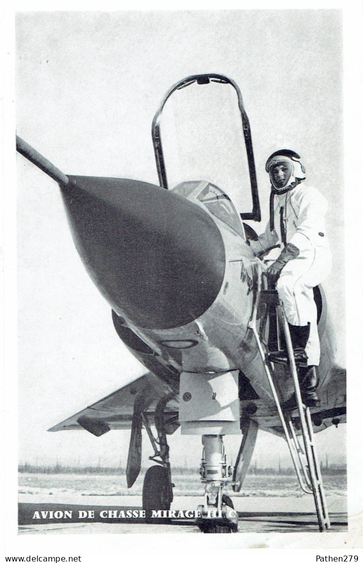 Fiche Publicitaire Format Carte Postale Pour Le Recrutement Dans L'Armée De L'air - Photo Mirage III - Aviazione