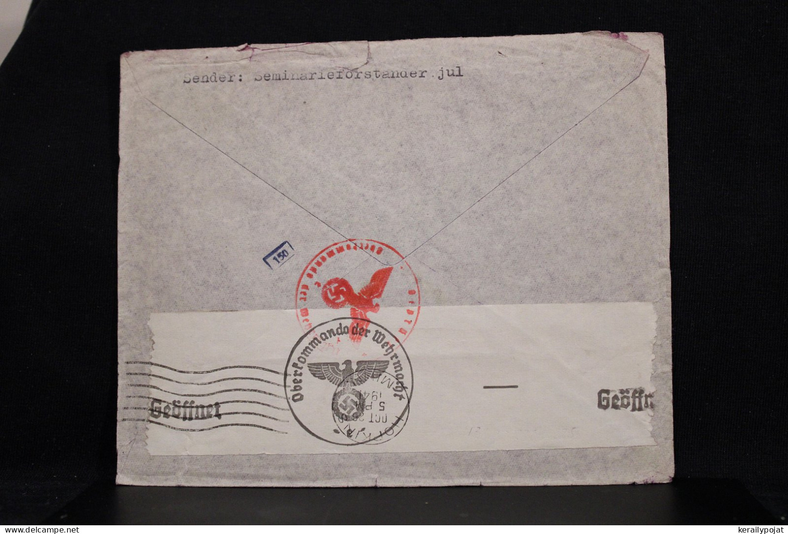 Denmark 1941 Censored Air Mail Cover To USA__(8101) - Poste Aérienne