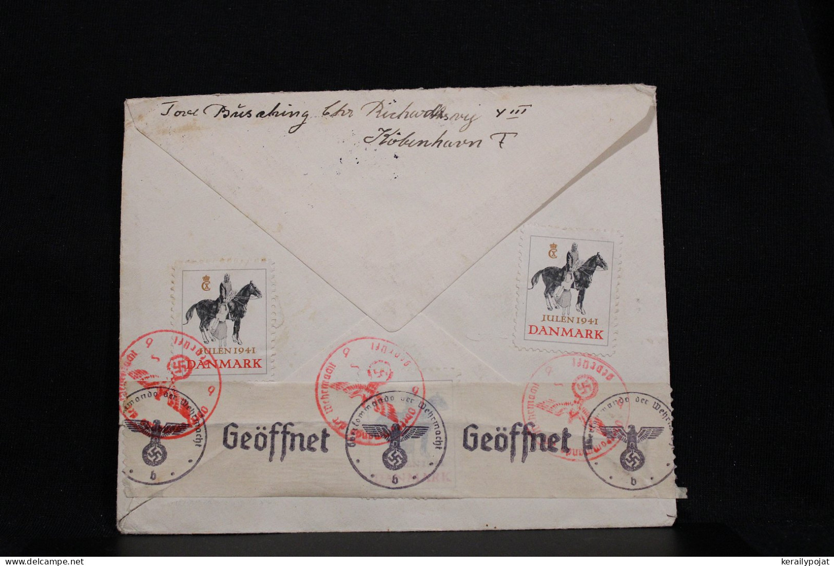 Denmark 1941 Köbenhavn Censored Air Mail Cover To Germany__(8173) - Airmail