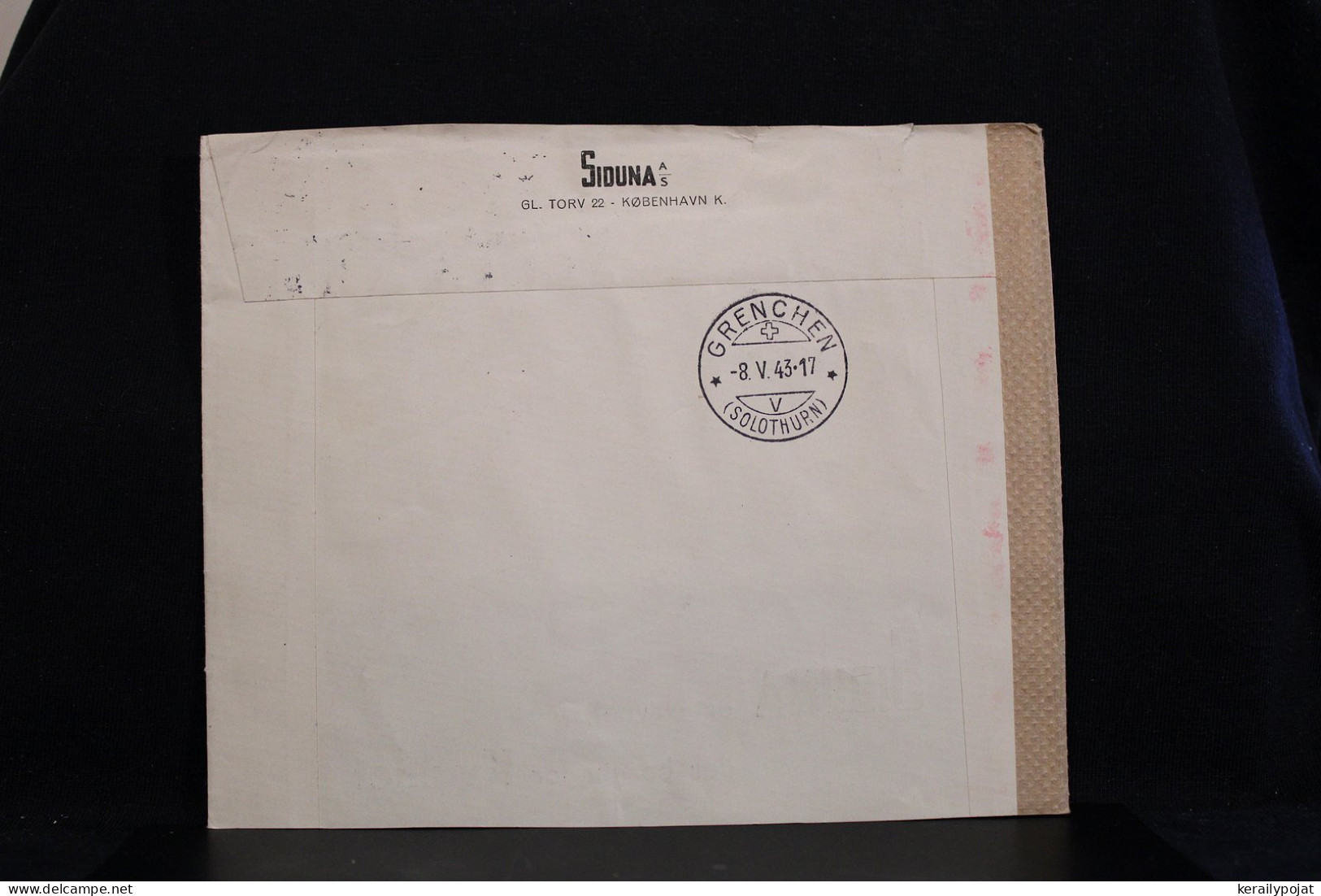 Denmark 1943 Köbenhavn Censored Express Air Mail Cover__(8136) - Poste Aérienne