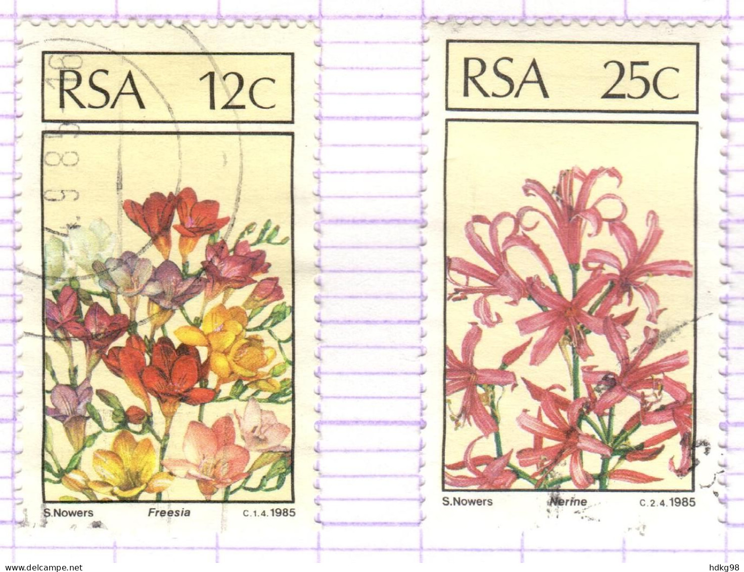 RSA+ Südafrika 1985 Mi 674-75 Blumen - Usados