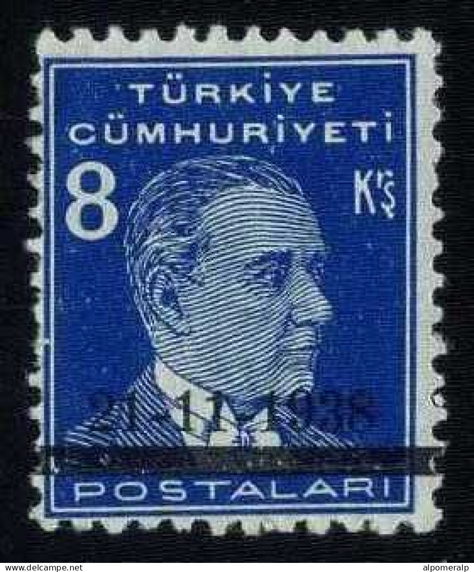 Türkiye 1938 Mi 1045b Atatürk Mourning - Usati