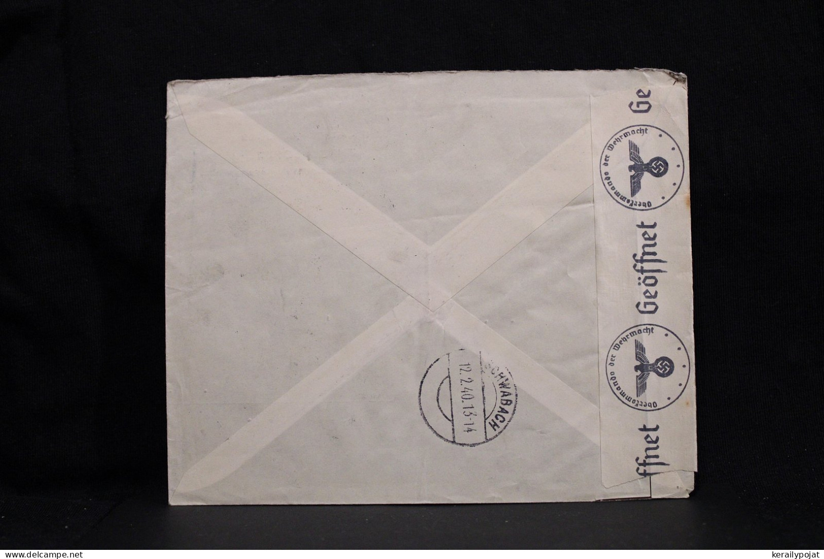 Greece 1940 Censored Air Mail Cover To Germany__(6860) - Briefe U. Dokumente