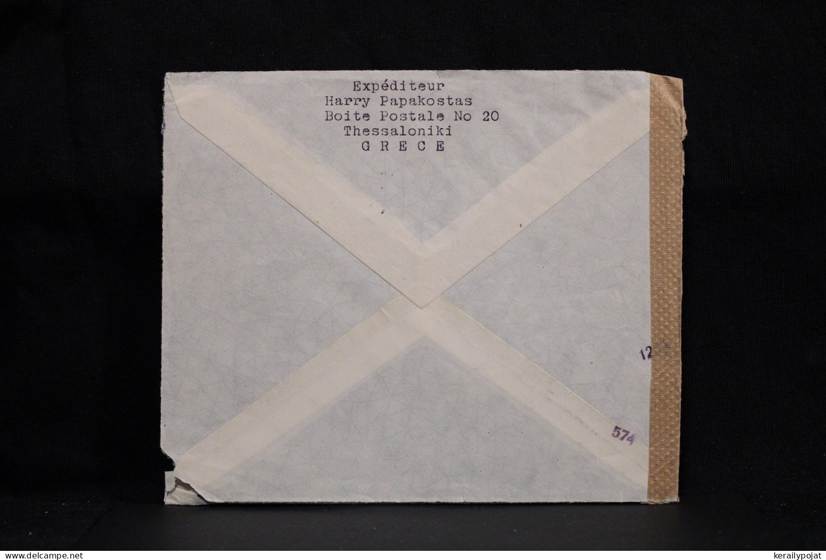 Greece 1940's Censored Air Mail Cover To Berlin Germany__(6848) - Briefe U. Dokumente