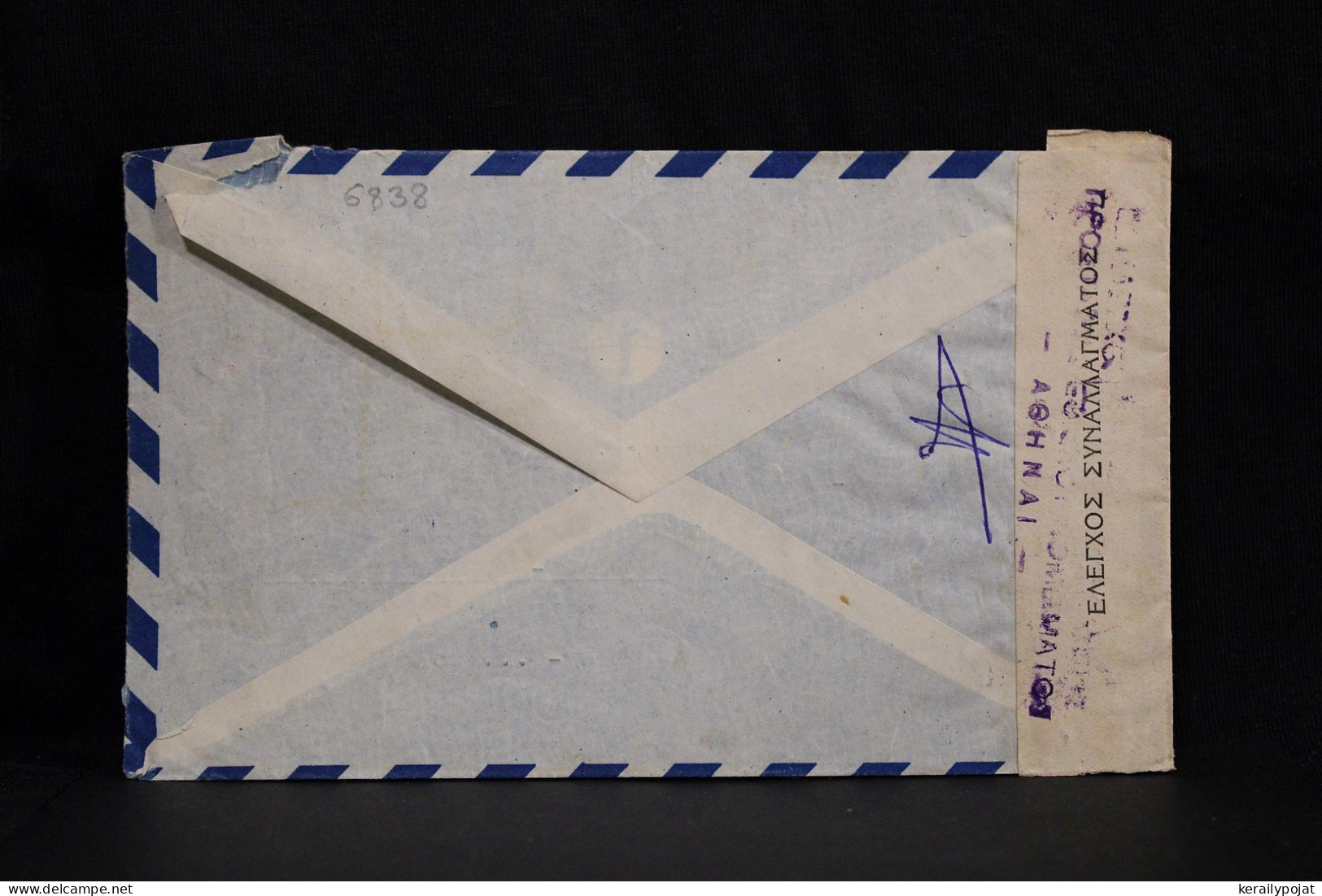 Greece 1949 Censored Air Mail Cover To Germany British Zone__(6838) - Cartas & Documentos