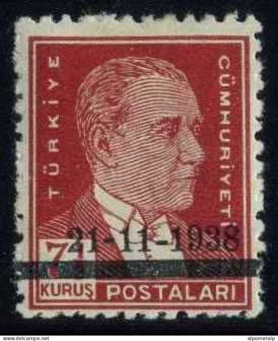 Türkiye 1938 Mi 1044 MH Atatürk Mourning - Used Stamps