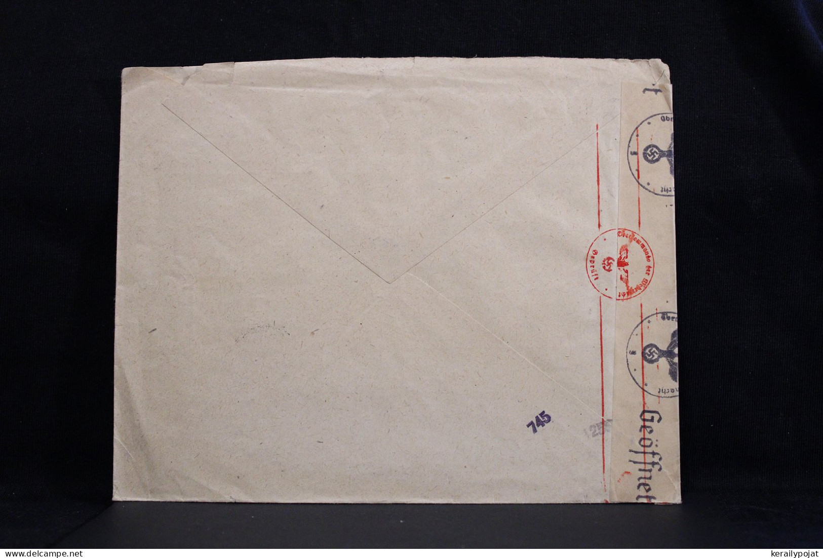 Hungary 1942 Budapest Censored Air Mail Cover To Germany__(6189) - Brieven En Documenten