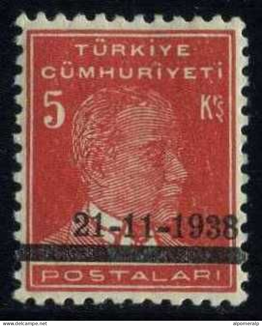 Türkiye 1938 Mi 1042 MNH Atatürk Mourning - Gebruikt