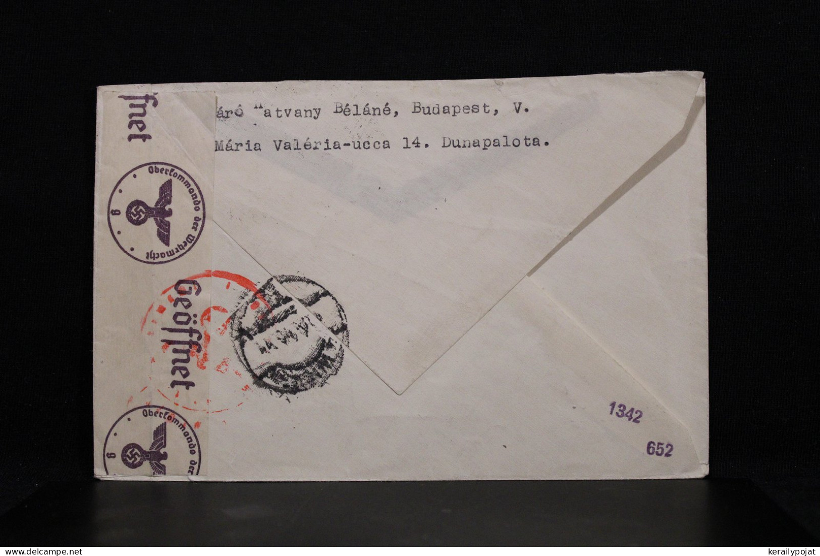 Hungary 1949 Budapest Censored Air Mail Cover To Austria__(7831) - Briefe U. Dokumente