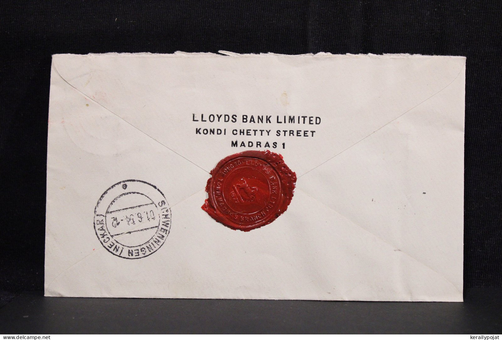 India 1954 Madras Registered Air Mail Cover To Germany__(6117) - Luftpost