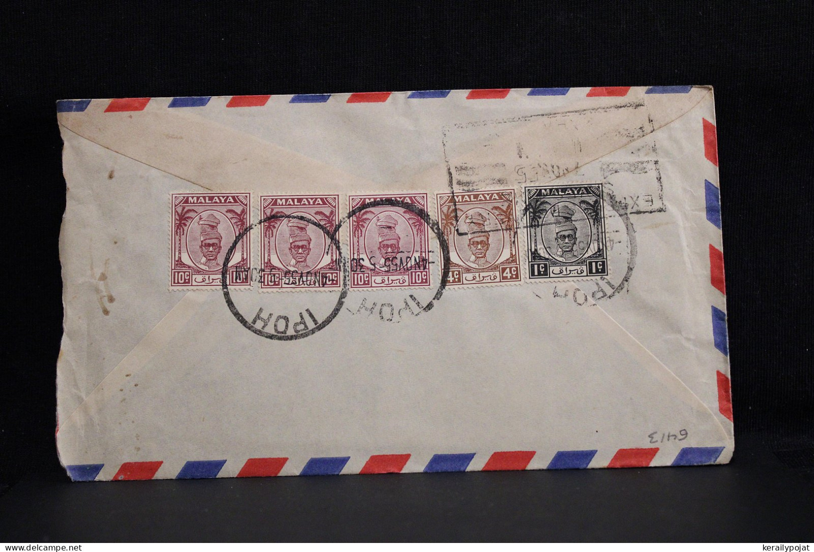 Malaya 1955 Ipoh Air Mail Cover To South India__(6413) - Federation Of Malaya