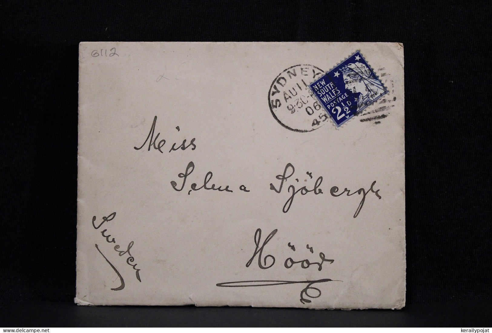 New South Wales 1906 Sydney Cover To Sweden__(6112) - Lettres & Documents