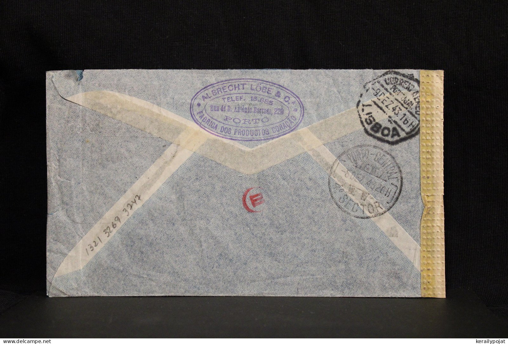 Portugal 1943 Censored Air Mail Cover To Germany__(6588) - Briefe U. Dokumente